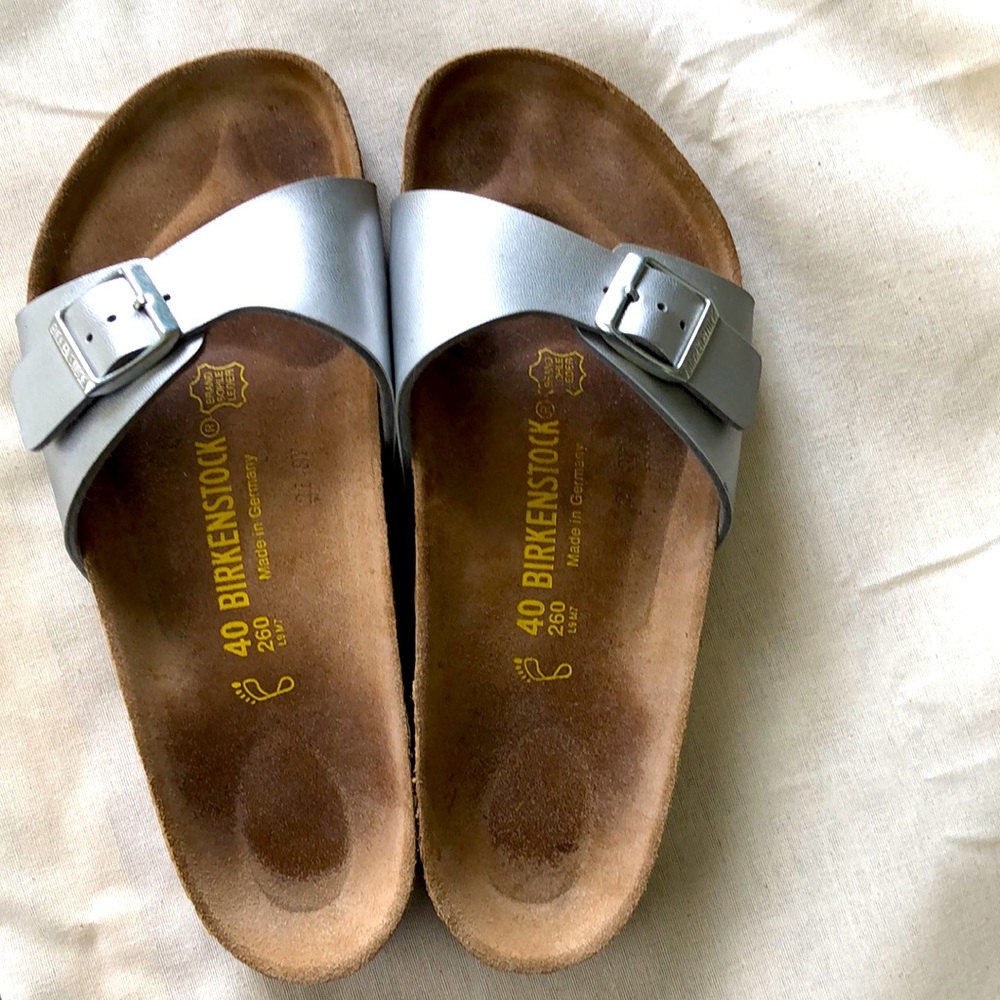 Birkenstock: silver MADRID style